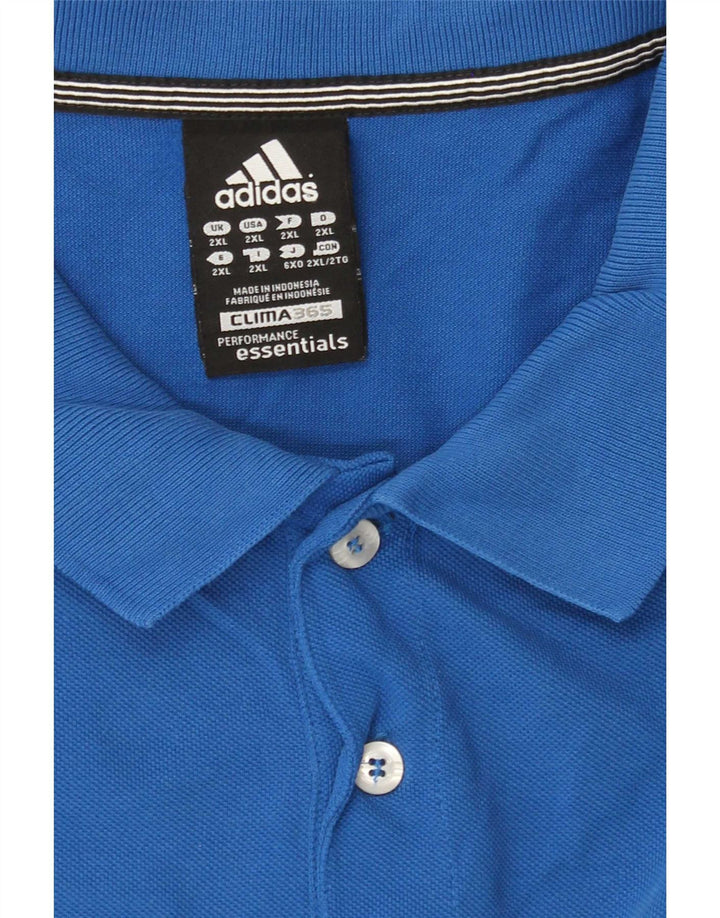 Adidas Mens Clima 365 Polo Shirt 2XL Blue