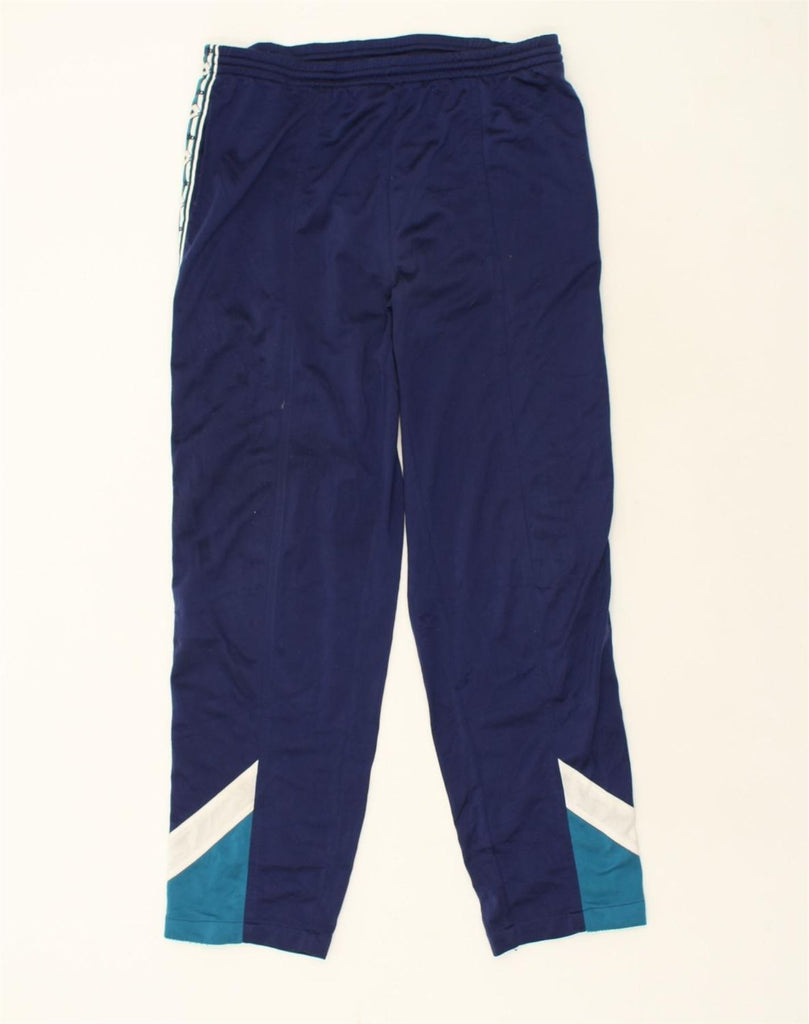 LOTTO Mens Graphic Tracksuit Trousers UK 40/42 Large Navy Blue | Vintage Lotto | Thrift | Second-Hand Lotto | Used Clothing | Messina Hembry 