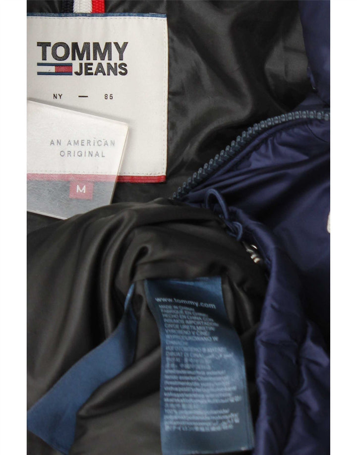 Tommy Hilfiger Mens Padded Jacket UK 38 Medium Navy Blue Polyamide