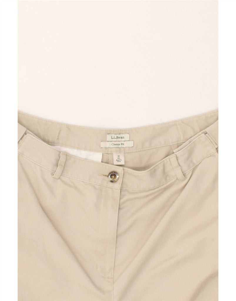 L.L.BEAN Womens Straight Chino Trousers US 10 Large W30 L30 Beige Cotton | Vintage L.L.Bean | Thrift | Second-Hand L.L.Bean | Used Clothing | Messina Hembry 