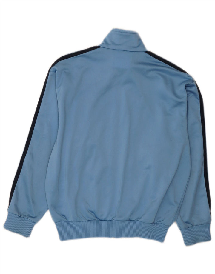 Adidas Boys Tracksuit Top Jacket 9-10 Years Blue Polyester