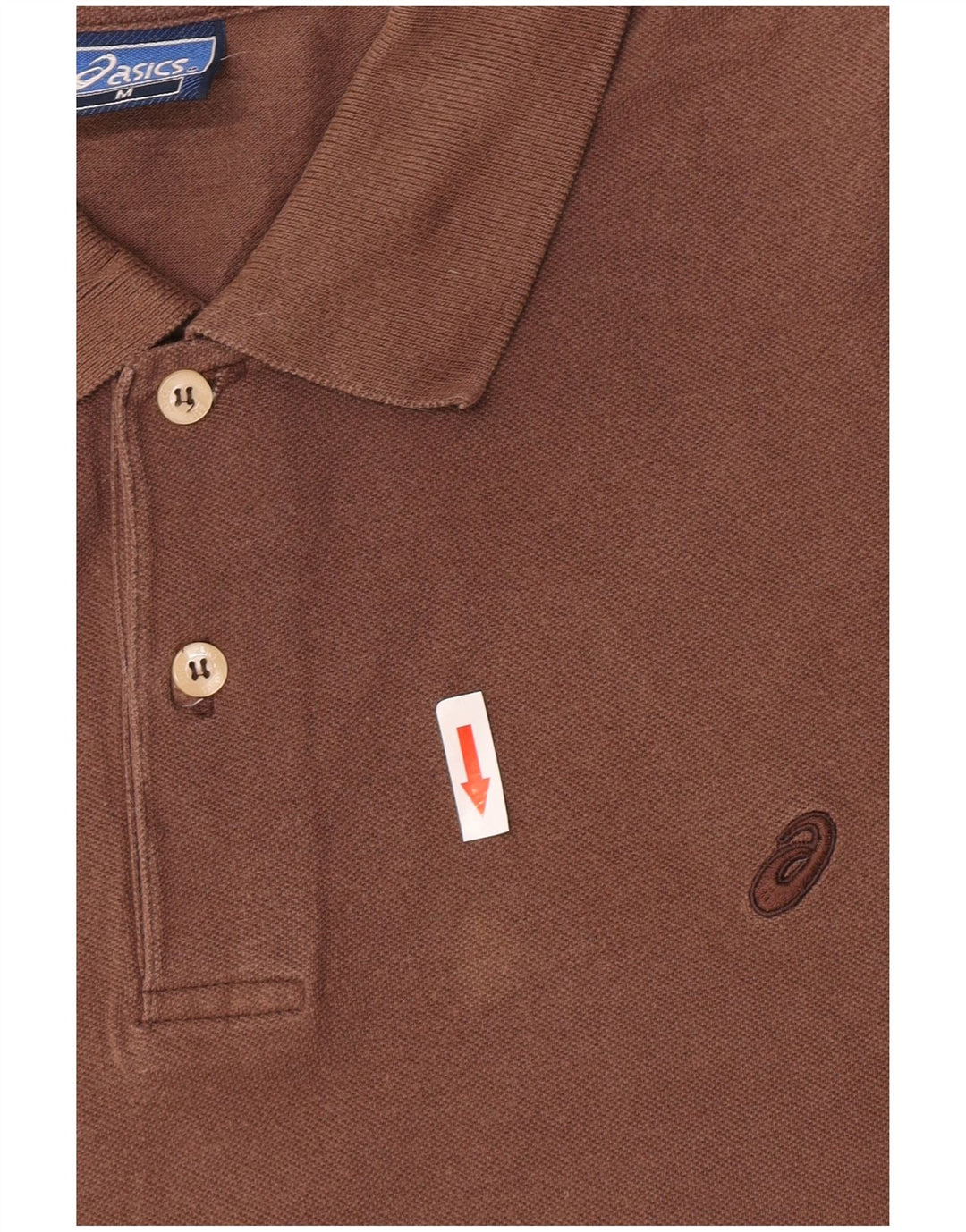 Asics Mens Polo Shirt Medium Brown