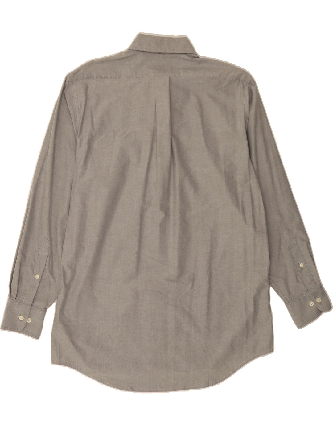CHAPS Mens Classic Fit Shirt Size 15 1/2 Medium Grey Cotton Vintage Chaps and Second-Hand Chaps from Messina Hembry 