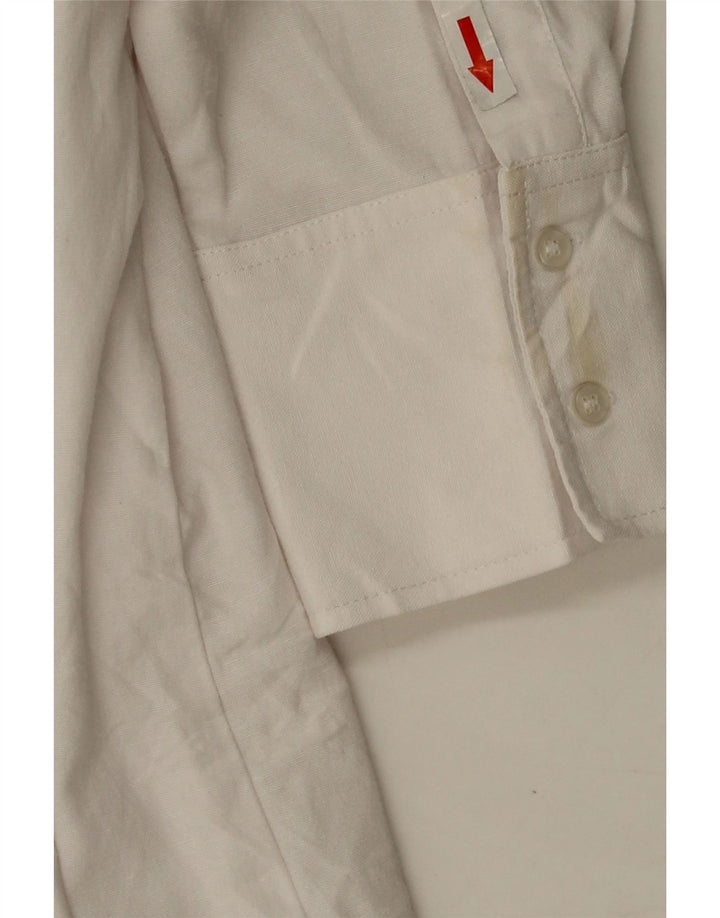 Zara Womens Oversized Shirt UK 14 Medium White Cotton