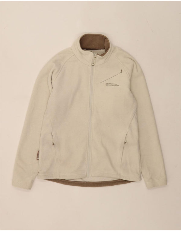 Mountain Warehouse Womens Fleece Jacket UK 14 Medium Off White Polyester