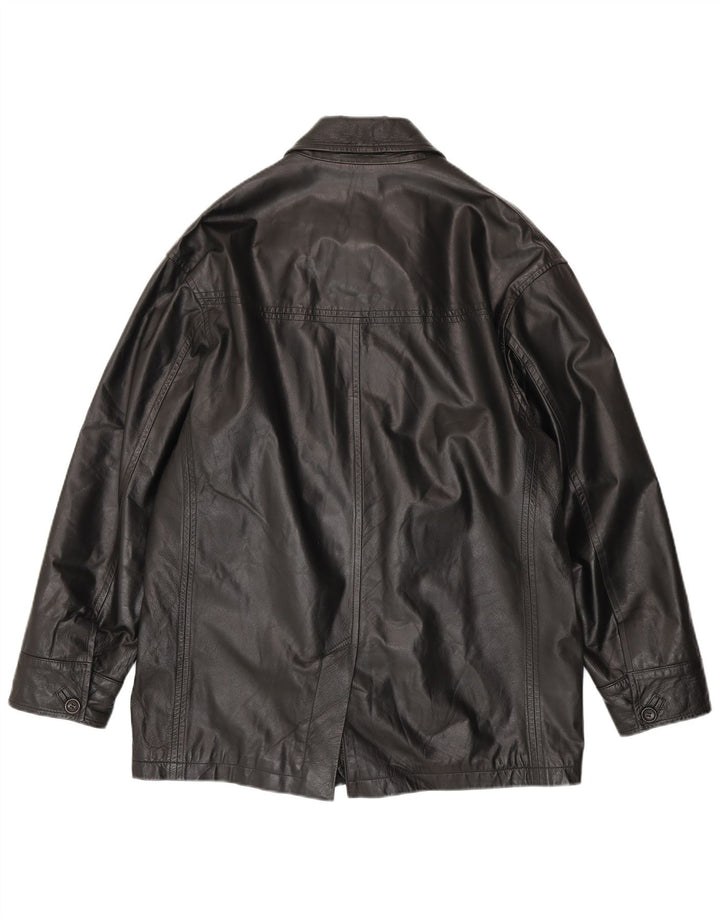 Classics Mens Leather Jacket UK 40 Large Black