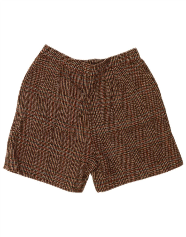 Vintage Womens Pegged Chino Shorts W28 Medium Brown Check
