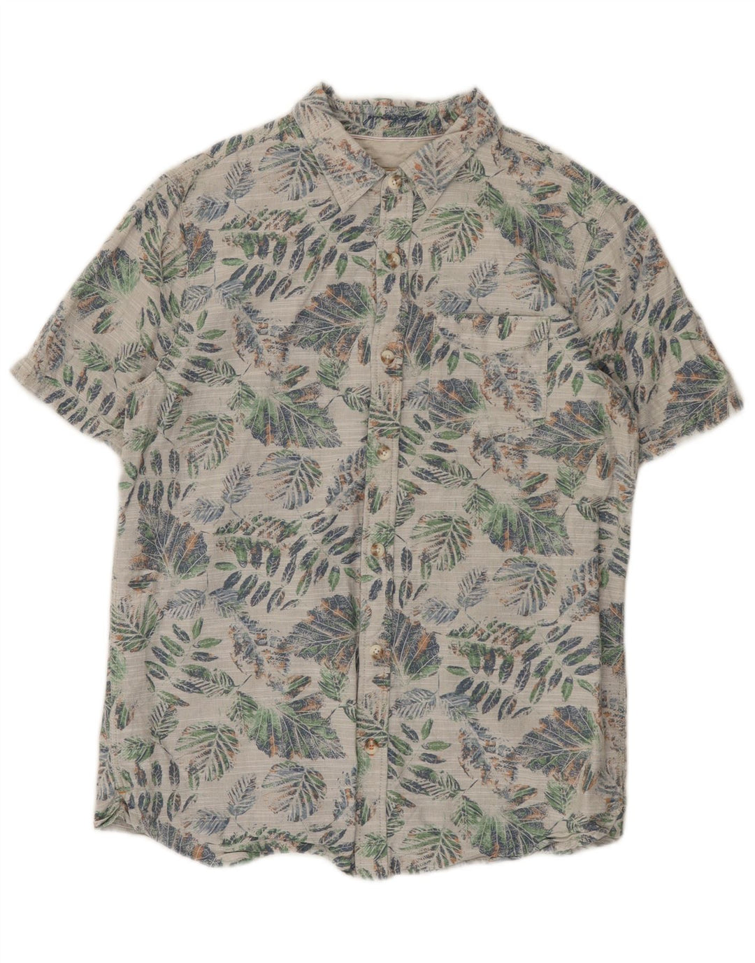 Fat Face Mens Short Sleeve Shirt Small Multicoloured Floral Cotton