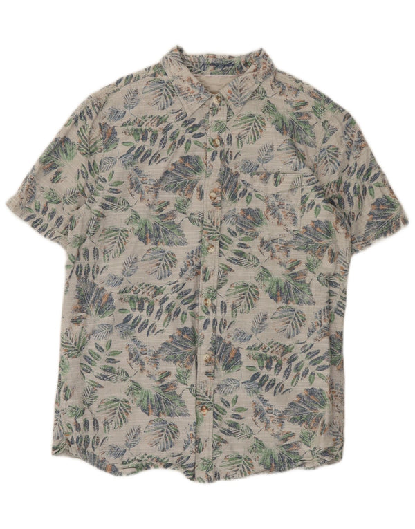 Fat Face Mens Short Sleeve Shirt Small Multicoloured Floral Cotton