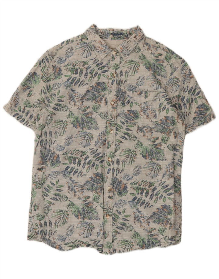 Fat Face Mens Short Sleeve Shirt Small Multicoloured Floral Cotton