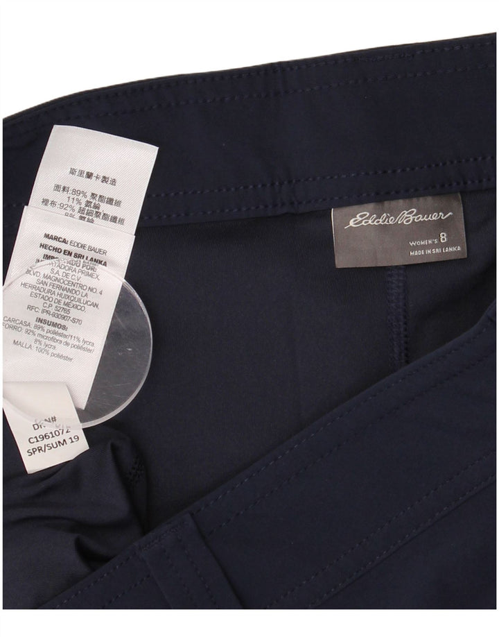 EDDIE BAUER Womens Mini Skirt US 8 Medium W32  Navy Blue Polyester