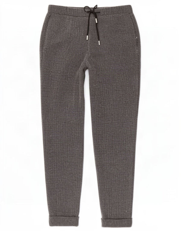 Marks & Spencer Womens Casual Trousers UK 12 Medium W32 L24 Grey Flecked