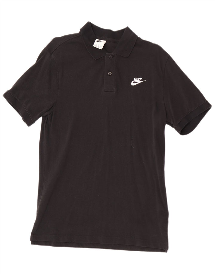 Nike Mens Polo Shirt Small Black Cotton