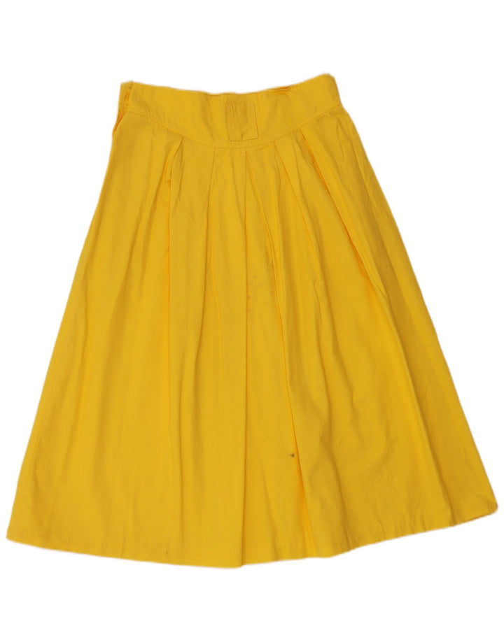 Penny Black Womens Flared Skirt IT 44 Medium W28 Yellow Cotton
