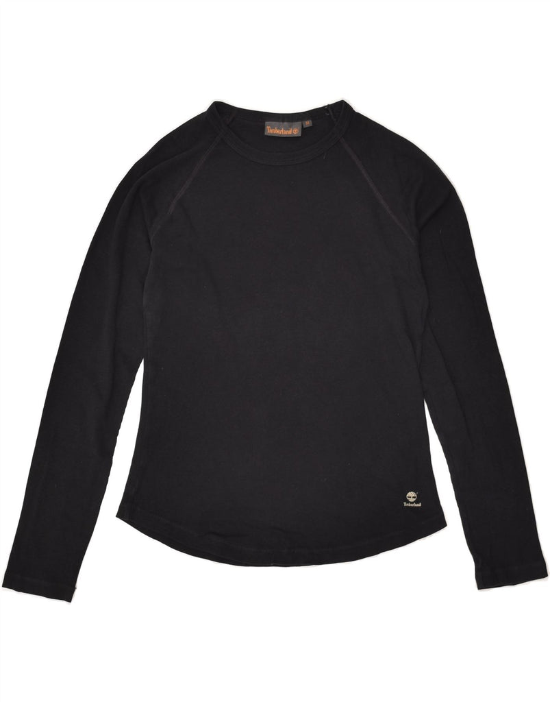 TIMBERLAND Womens Top Long Sleeve UK 14 Medium Black Cotton | Vintage Timberland | Thrift | Second-Hand Timberland | Used Clothing | Messina Hembry 