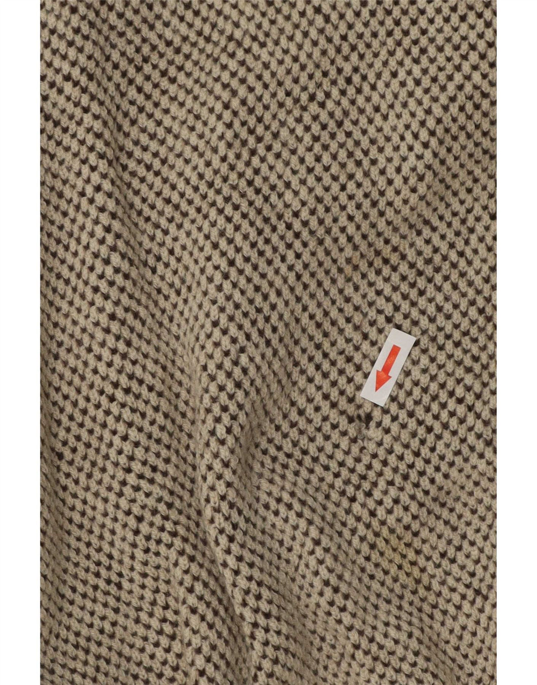 Bizzarro Mens Button Neck Jumper Sweater IT 48 Medium Beige Flecked