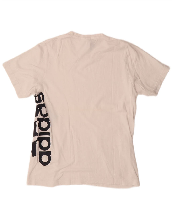 ADIDAS Mens Graphic T-Shirt Top Small White