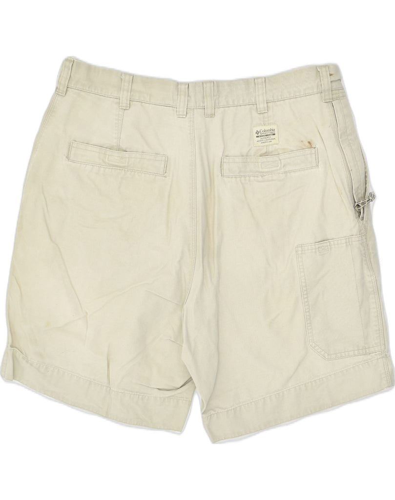 COLUMBIA Mens Chino Shorts W36 Large Beige Cotton | Vintage Columbia | Thrift | Second-Hand Columbia | Used Clothing | Messina Hembry 