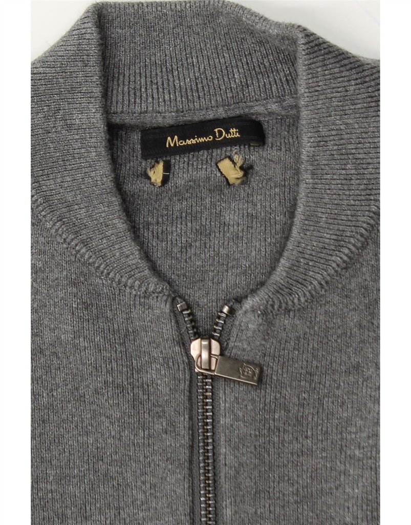 MASSIMO DUTTI Mens Cardigan Sweater Medium Grey Vintage Massimo Dutti and Second-Hand Massimo Dutti from Messina Hembry 