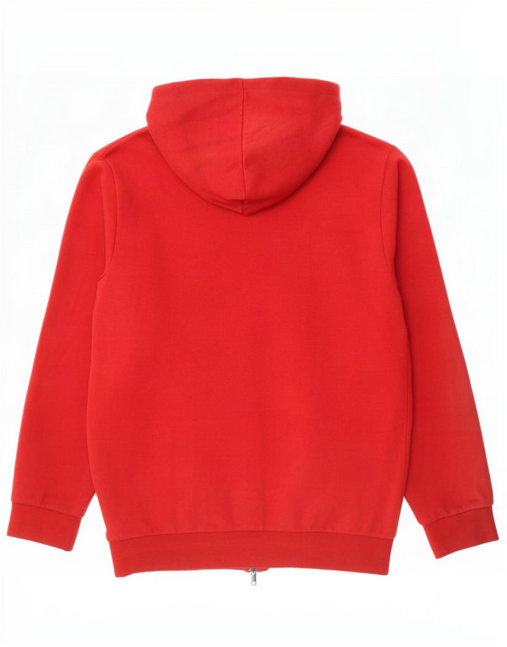 Adidas Mens Zip Hoodie Sweater Medium Red Cotton