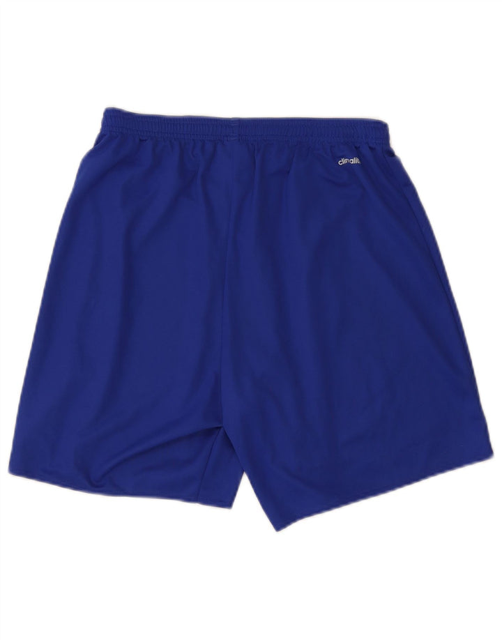 Adidas Mens Climalite Sport Shorts Medium  Blue Polyester