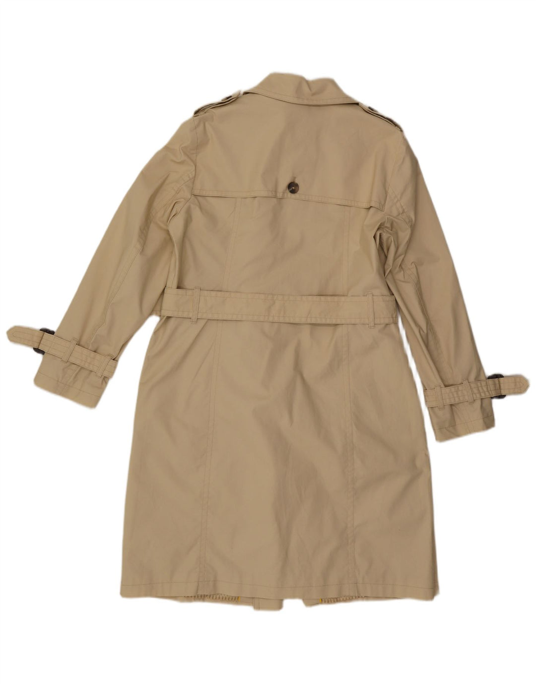 Esprit Womens Trench Coat UK 14 Large Beige Cotton