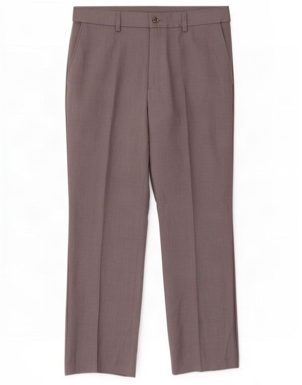 Farah Mens Straight Chino Trousers W34 L29 Grey Polyester