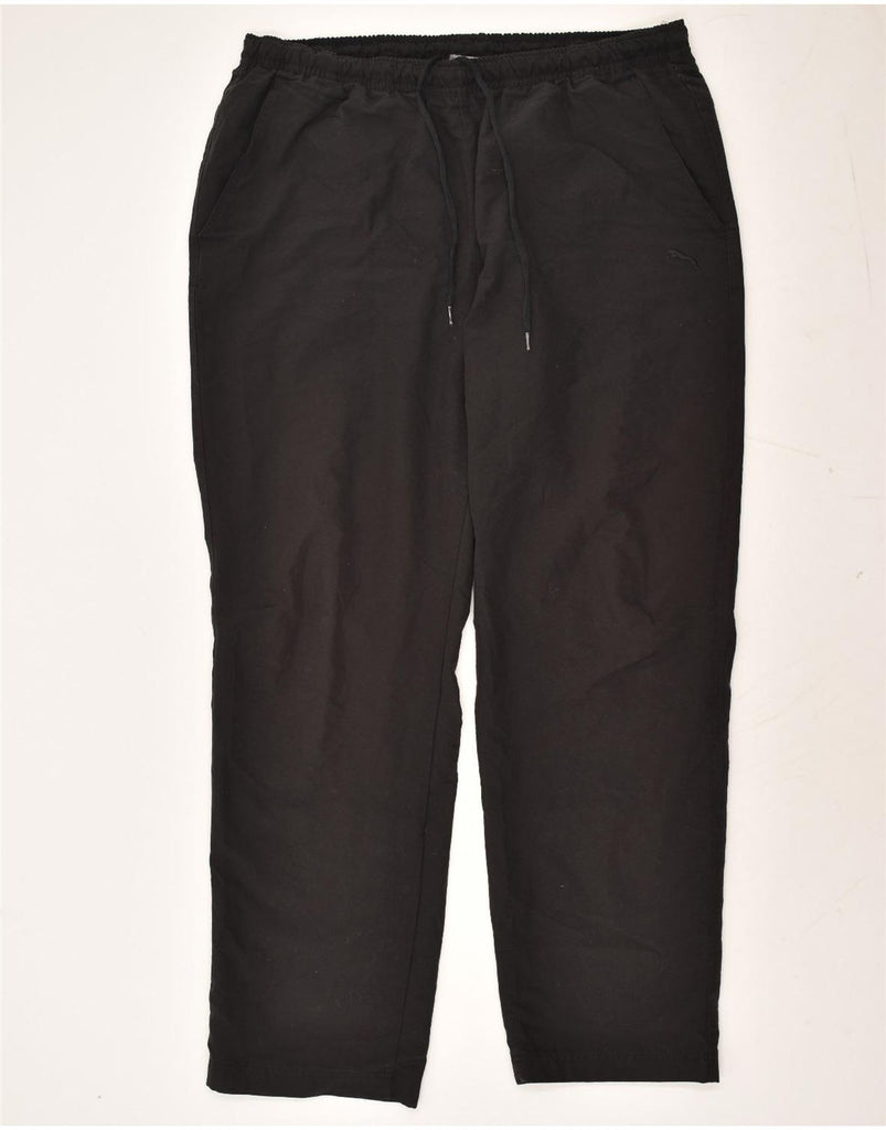 PUMA Mens Tracksuit Trousers 2XL Black Polyester | Vintage Puma | Thrift | Second-Hand Puma | Used Clothing | Messina Hembry 