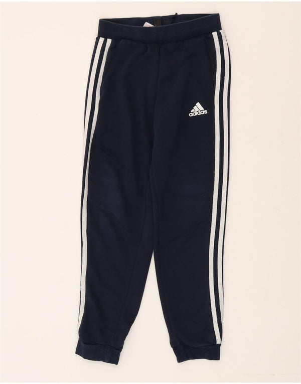 Adidas Boys Aeroready Tracksuit Trousers Joggers 9-10 Years Navy Blue