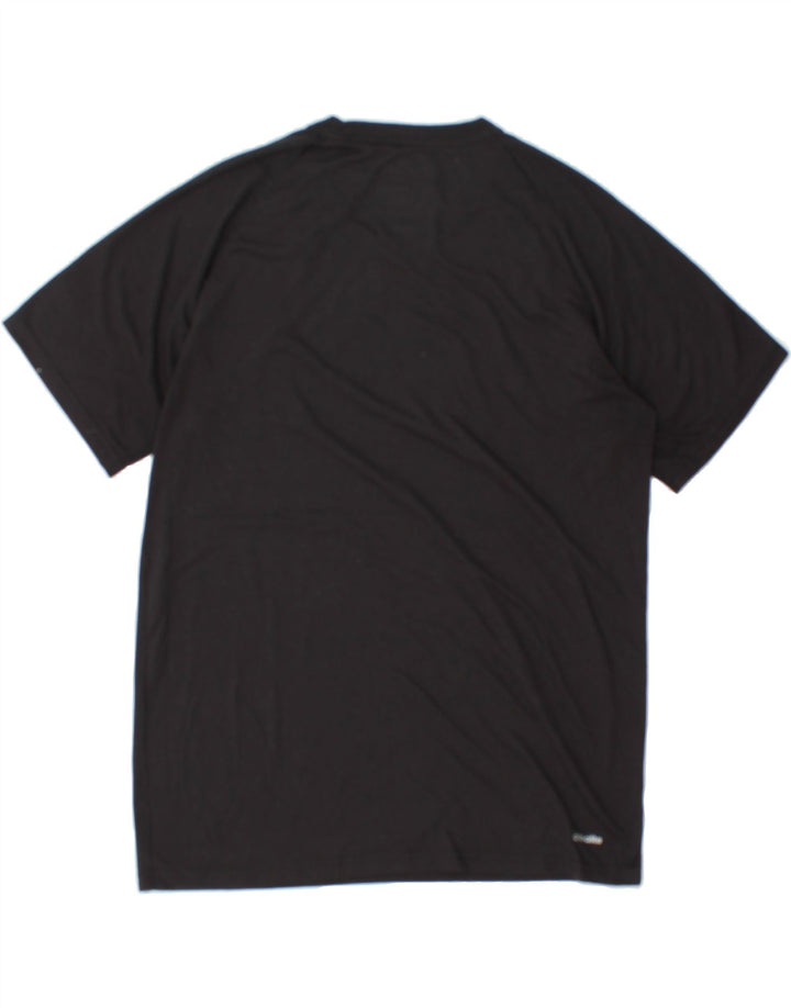 ADIDAS Mens Graphic T-Shirt Top Large Black Polyester Vintage Adidas and Second-Hand Adidas from Messina Hembry 