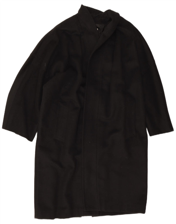 Ferre Womens Oversized Open Overcoat UK 14 Large  Black