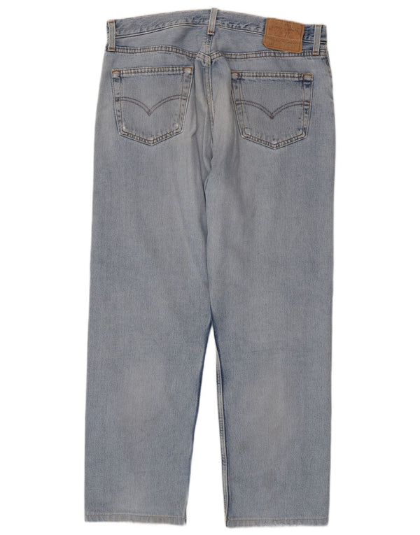 Levi's Mens 501 Distressed Straight Jeans W36 L28 Blue Cotton
