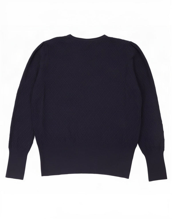 Marks & Spencer Womens Crew Neck Jumper Sweater UK 18 XL Navy Blue