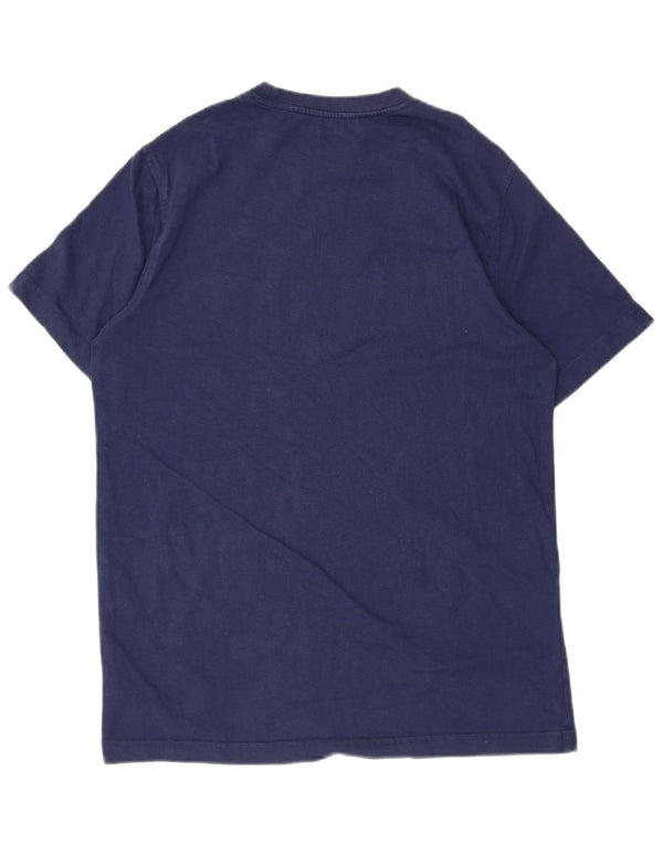 Champion Mens Graphic T-Shirt Top Small Navy Blue Cotton