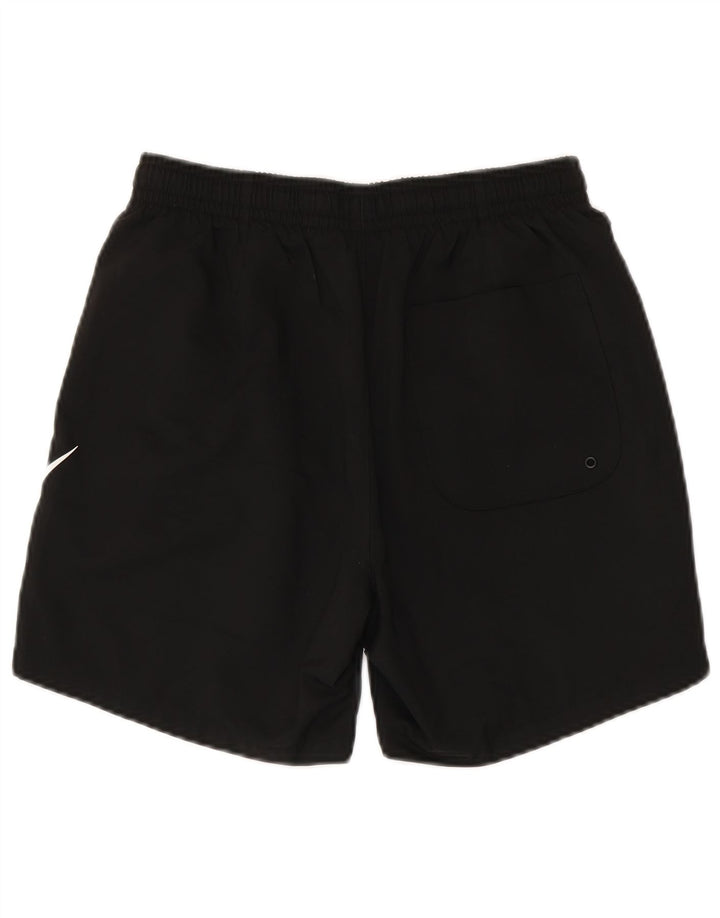 Nike Mens Graphic Swimming Shorts Small Black Polyester