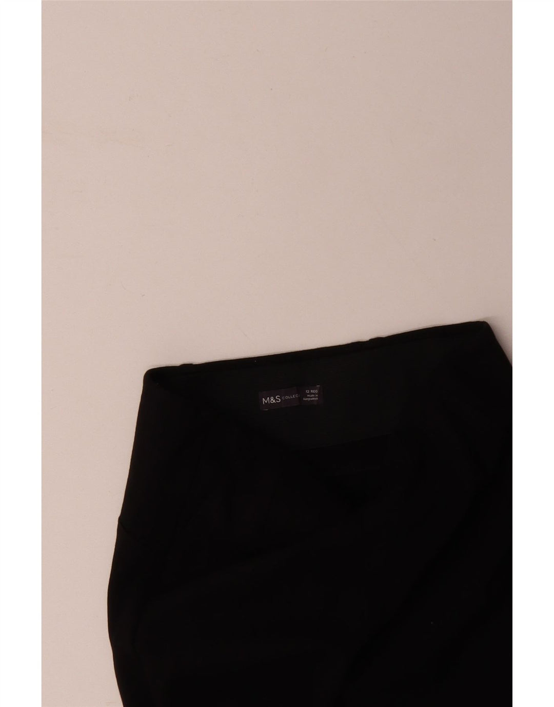 MARKS & SPENCER Womens Leggings UK 12 Medium Black Viscose