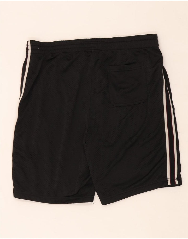 Abercrombie & Fitch Mens Graphic Sport Shorts Medium  Black Polyester