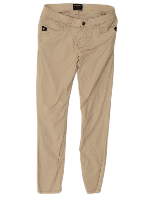 Refrigiwear Womens Sixty spa Skinny Casual Trousers W29 L26 Beige Cotton