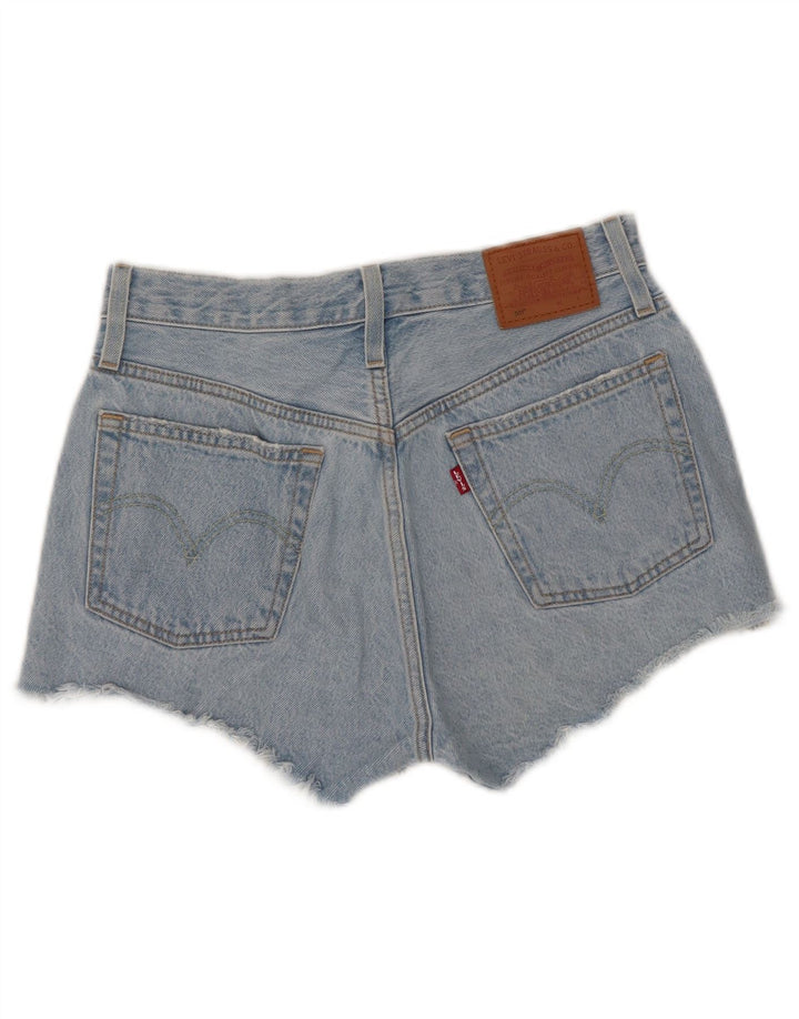 Levi's Womens 501 Distressed Denim Shorts W26 Small Blue Cotton