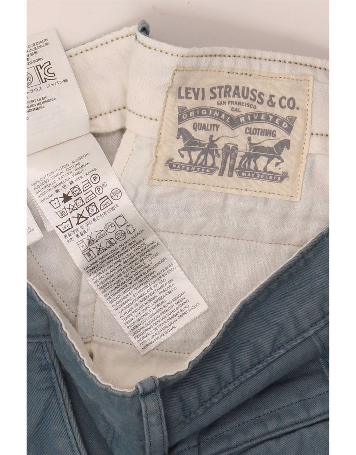 Levi's Mens Chino Shorts W34 Large Blue Cotton