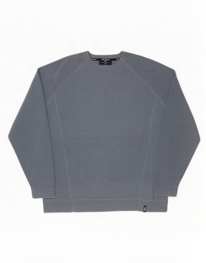 Marks & Spencer Mens Blue Harbour Crew Neck Jumper Sweater Medium Grey