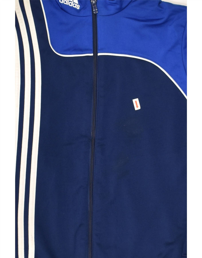 ADIDAS Boys Tracksuit Top Jacket 13-14 Years Navy Blue Polyester | Vintage Adidas | Thrift | Second-Hand Adidas | Used Clothing | Messina Hembry 