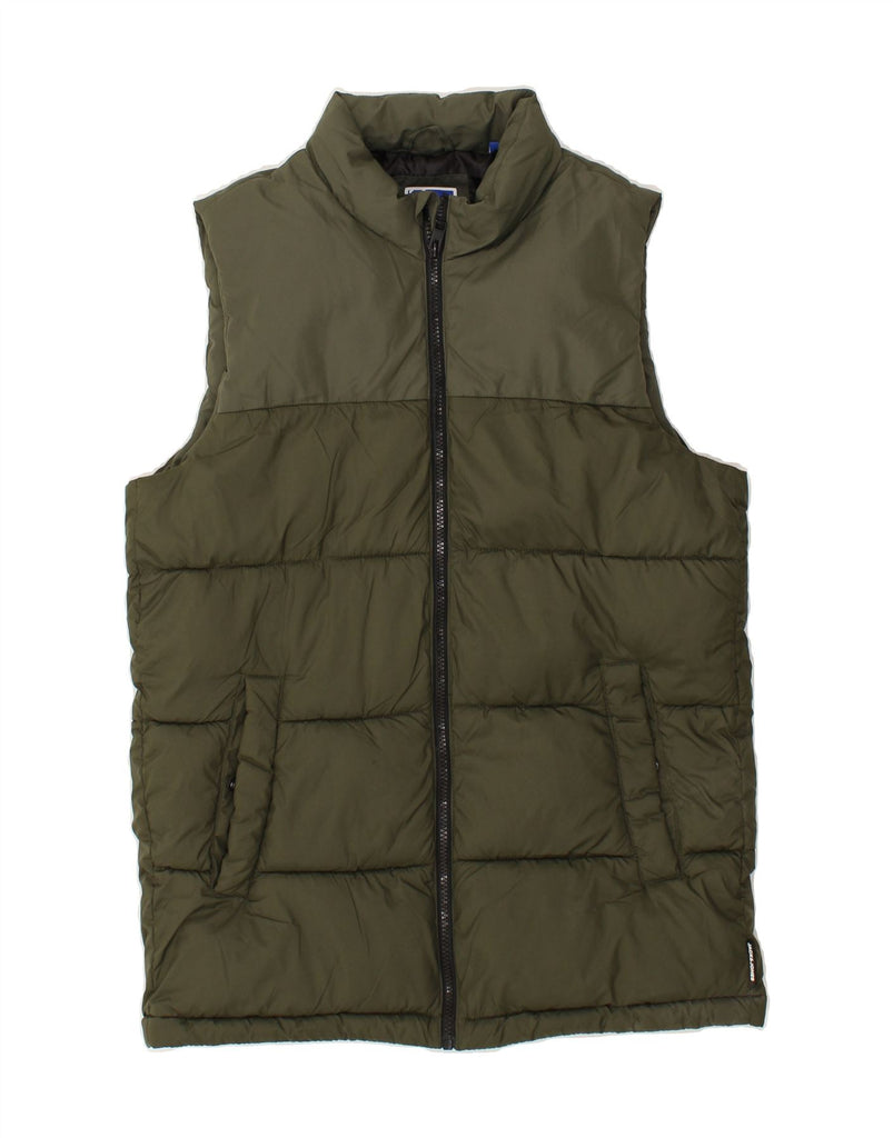 JACK & JONES Boys Padded Gilet 15-16 Years Khaki | Vintage Jack & Jones | Thrift | Second-Hand Jack & Jones | Used Clothing | Messina Hembry 