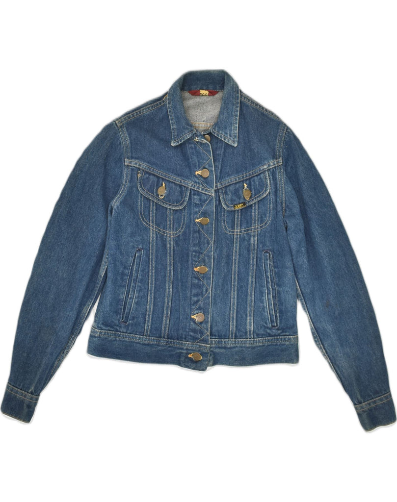 LEE Womens Denim Jacket UK 8 Small Blue Cotton | Vintage Lee | Thrift | Second-Hand Lee | Used Clothing | Messina Hembry 