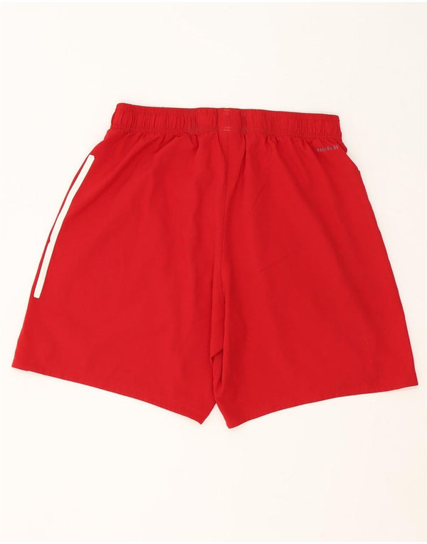 Adidas Mens Prime Blue Sport Shorts Large Red Polyester
