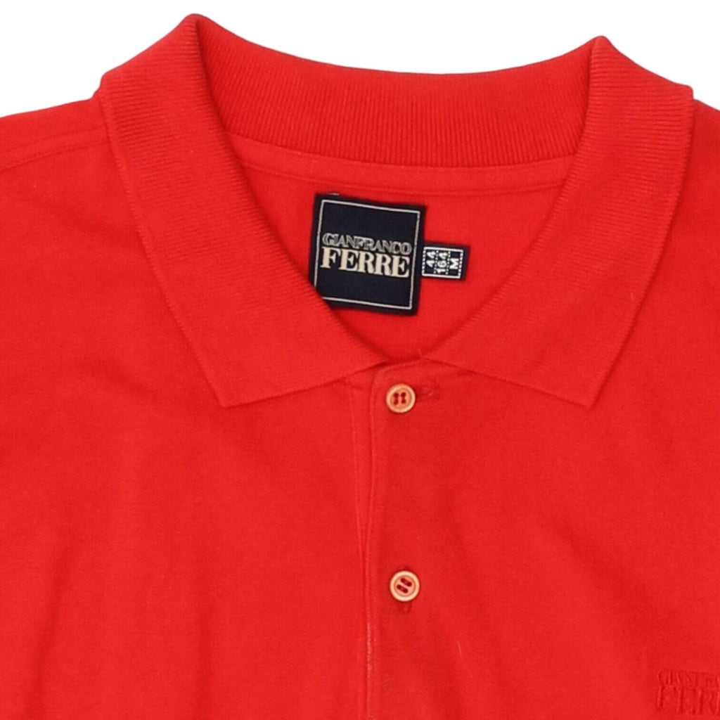 Gianfranco Ferre Mens Red Polo Shirt | Vintage High End Casual Designer VTG Vintage Messina Hembry and Second-Hand Messina Hembry from Messina Hembry 