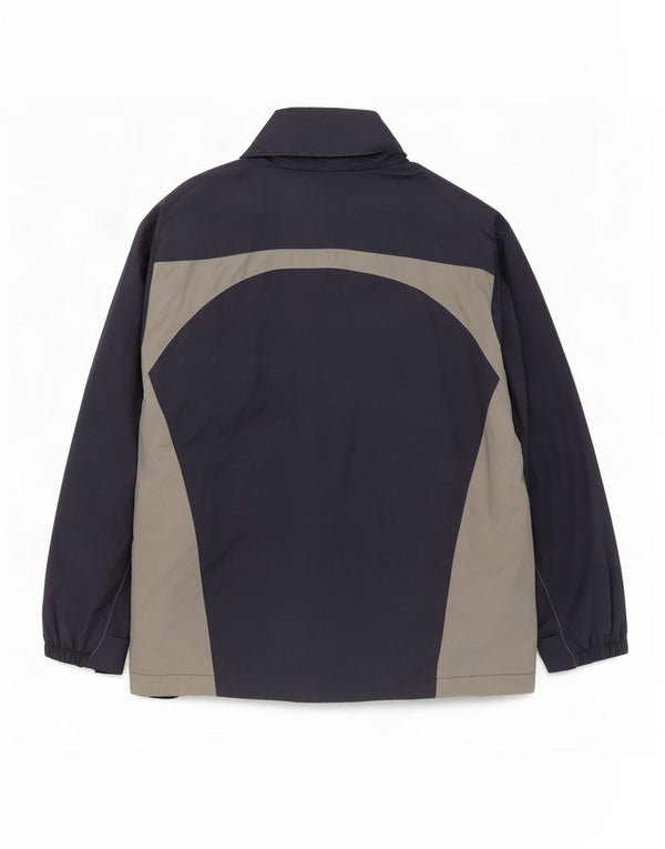 Kangaroos Mens Hooded Rain Jacket UK 40 Large Navy Blue Colourblock Nylon