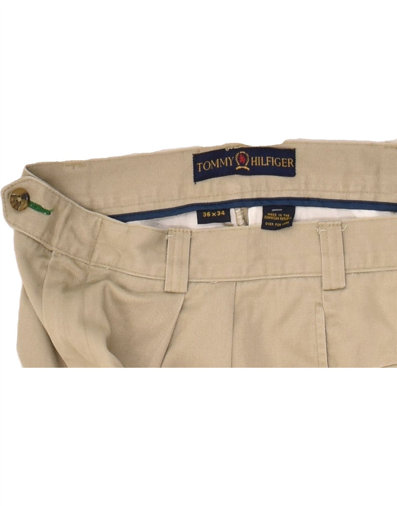 TOMMY HILFIGER Mens Pegged Suit Trousers W36 L30 Beige | Vintage Tommy Hilfiger | Thrift | Second-Hand Tommy Hilfiger | Used Clothing | Messina Hembry 