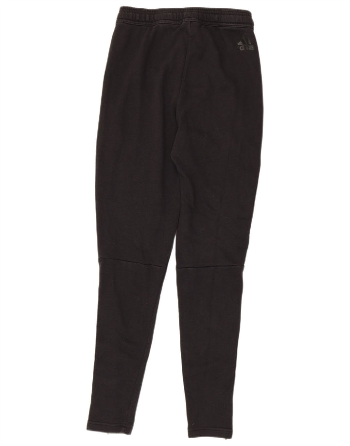 ADIDAS Mens Tracksuit Trousers Small  Black Cotton