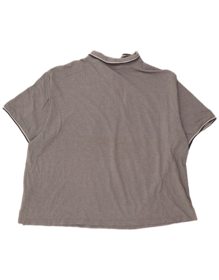 Izod Mens Polo Shirt 3XL Grey Cotton